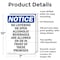 Signmission No Loitering Or Open Alcoholic OSHA Notice Sign, Aluminum, 7in W x 10in L, 2PK OS-2PACK-NS-A-710-V-14697 - alternate 4